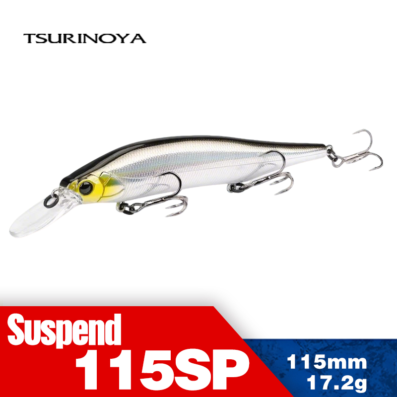 Tsurinoya 115mm 17.2g suspensã - Fishing Lure Jerkbait avaliação e preço