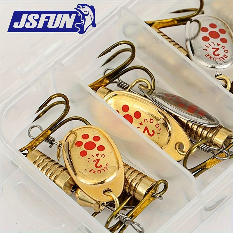 Conjunto de Iscas Spinner JSFU - Fishing Lure Blade Bait avaliação e preço