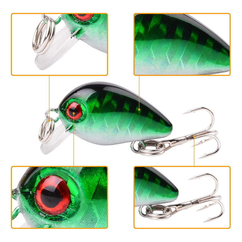 Crazy Wobbler Mini Crankbait T - Fishing Lure Crankbait avaliação e preço